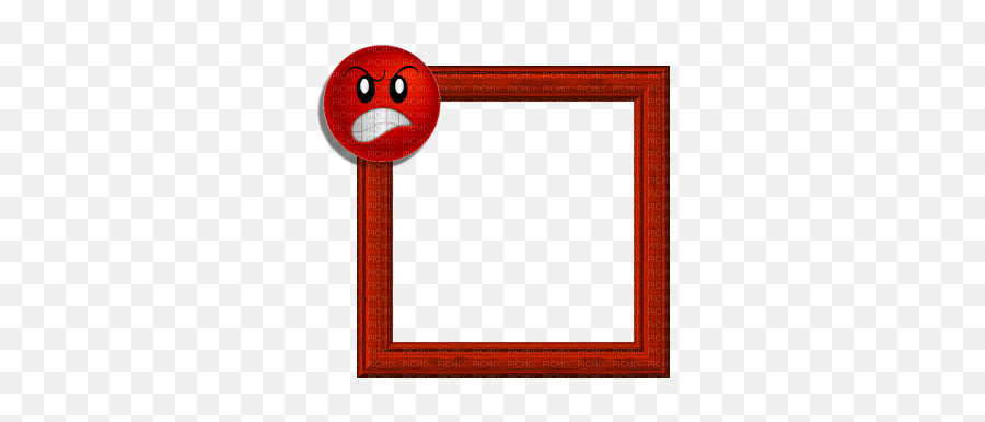 Small Red Frame Small Red Frame Emoji Angry Anger - Dot,Normal Pictures Of Angry Emojis