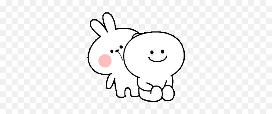 Cool Rabbit Animated By Van Khanh Nguyen - Spoiled Rabbit Sticker Gif Emoji,Rabbit Emoticons Gif