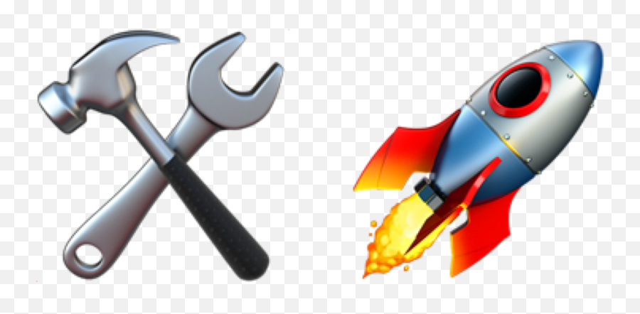 Emoji Combinations Clipart - Ios Rocket Ship Emoji,Emoji Combinations