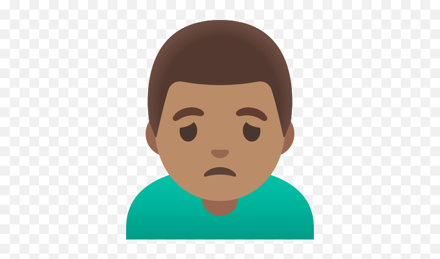U200d Sad Man Frowning In Medium Skin Tone Emoji,Different Frowning Emojis