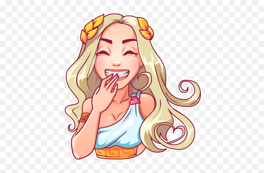 Aphroditeu201d Stickers Set Add It To Your Telegram With One - Aphrodite Telegram Sticker Emoji,Twitch Emojis Sexy