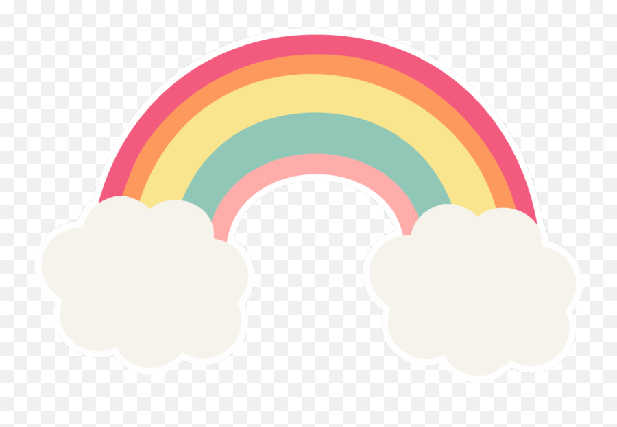 Rainbow Clip Pastel - Arcoiris Animados Color Pastel Emoji,Emoji Arco Iris