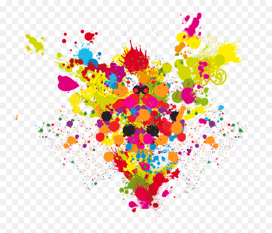 Holi Color Splash Transparent Png - Yourpngcom Emoji,Spalsh Paint Of A Emojis