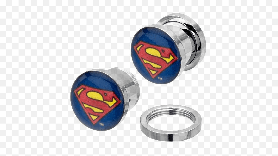 Body Jewelry Pair - Wonder Woman Dc Comics Black Acrylic Screw Sae 316l Stainless Steel Emoji,Justice Emoji Birthday Box