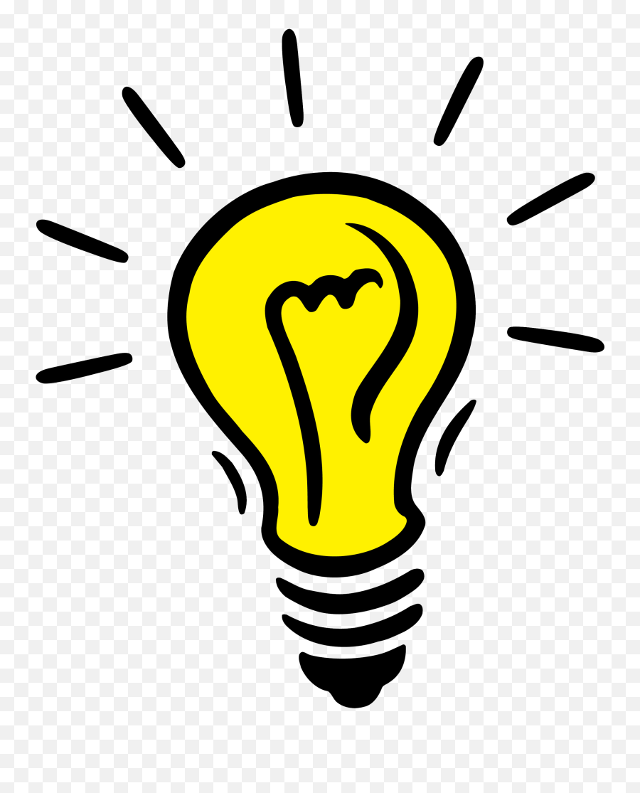 Light Bulb Idea - Transparent Idea Bulb Png Emoji,Sun And Light Bulb Emoji