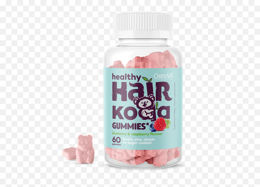 Ostrovit Healthy Hair Koala Gummies Emoji,No Worrie No Strength Emoji