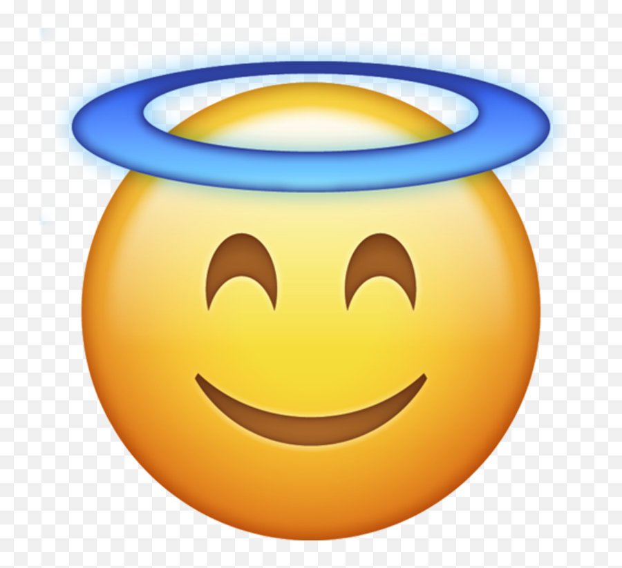 Download Angel Halo Emoji Icon - Transparent Background Angel Emoji,Real Iphone Emojis