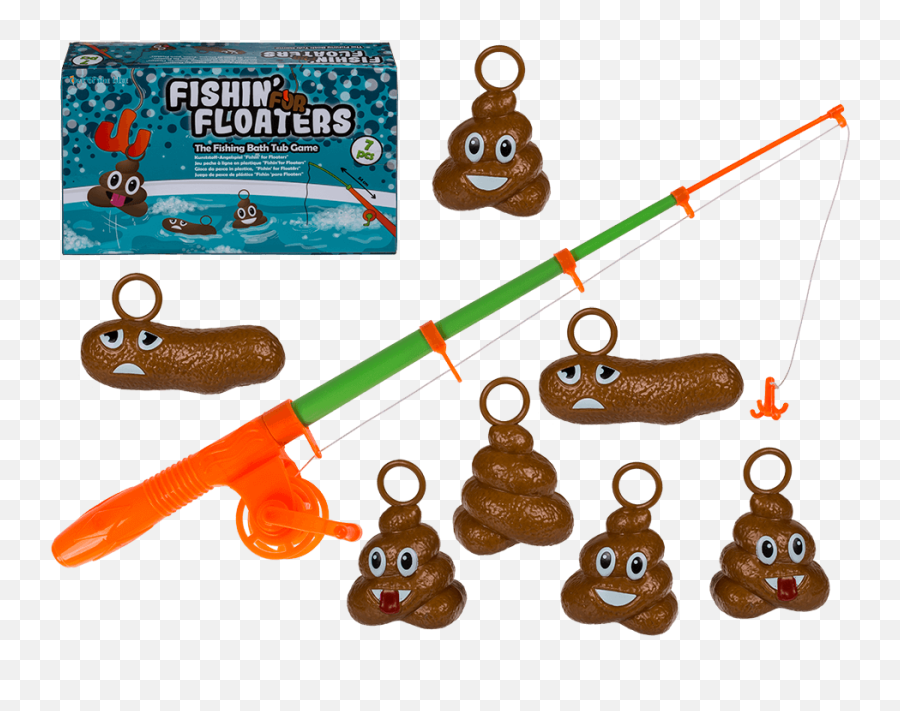 7pc Fishing For Floaters Bath Game Emoji,Fishing Float Emoji