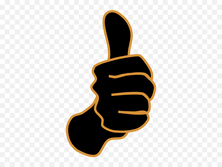 Thumbs Up Black Sand Clip Art At Clker - Thumbs Up Black Clipart Emoji,Black Thumbs Up Emoji