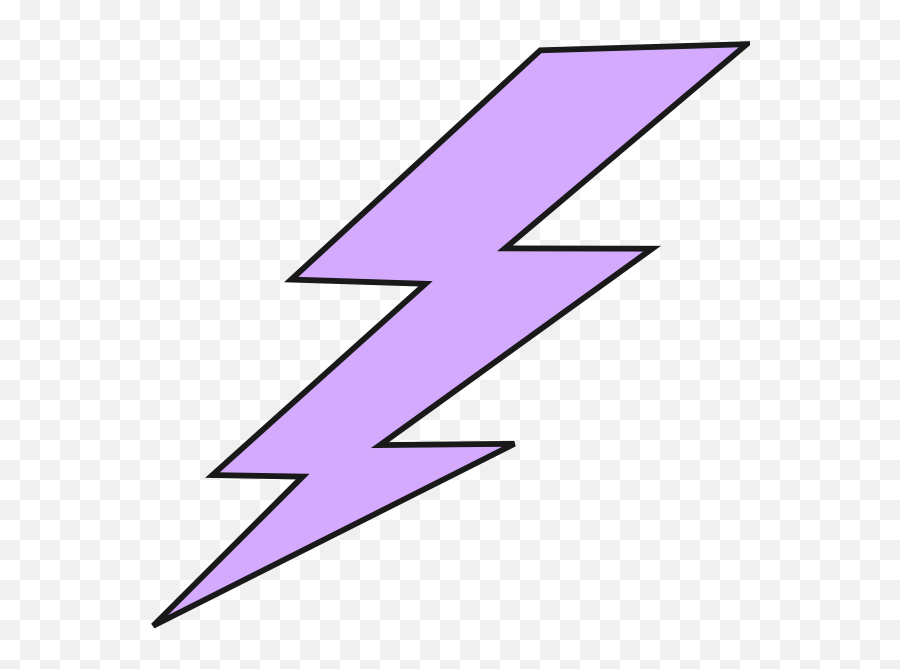Free Cartoon Lightning Bolt Transparent - Transparent Purple Lightning Bolt Emoji,Lightning Bolt Emoji