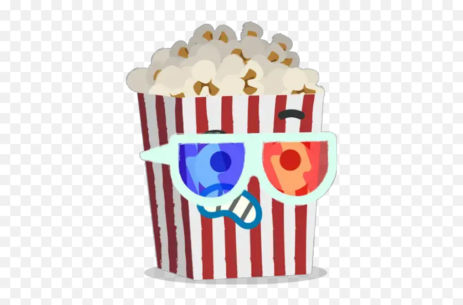 Popcorn Stickers For Whatsapp - For Party Emoji,Pop Corn Emoji