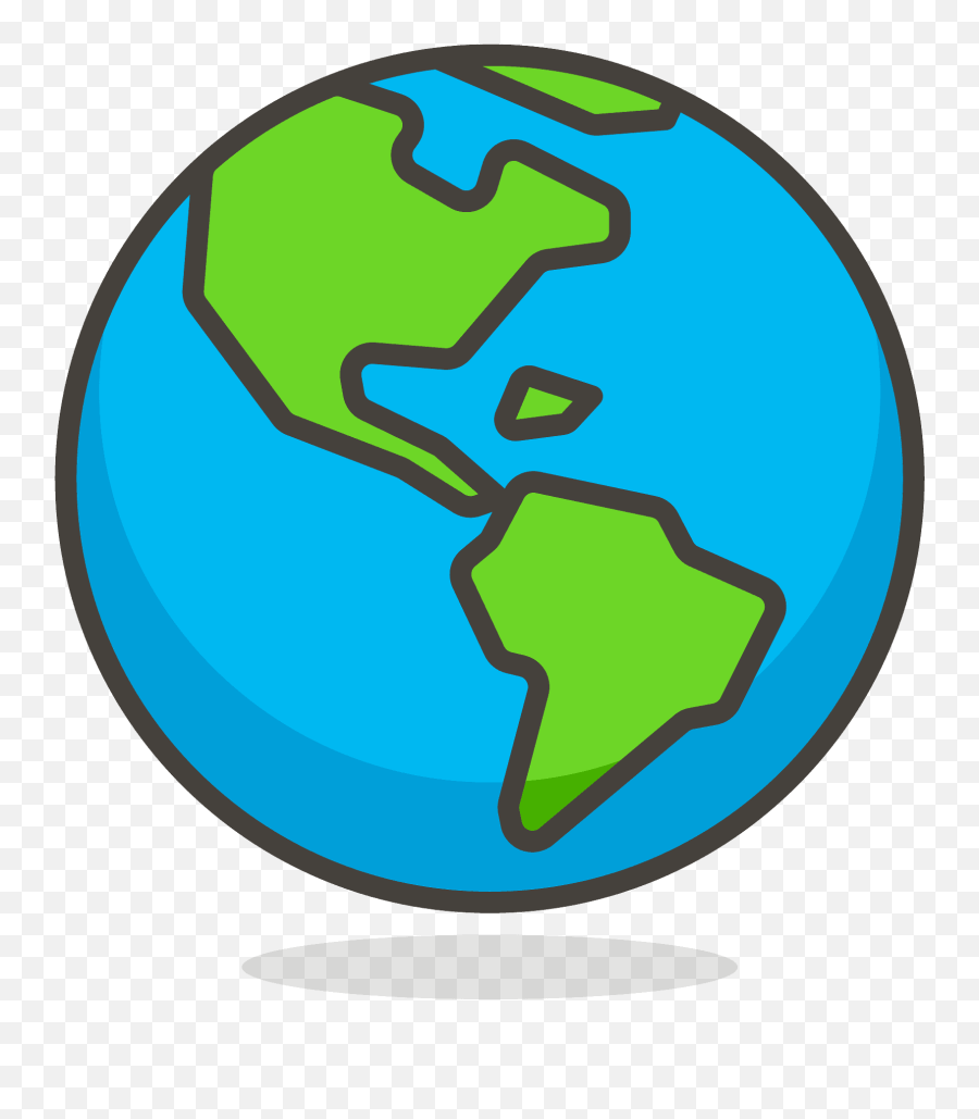 Globe Showing Americas Free Icon Of - Clipart World Emoji,Earth Emoji