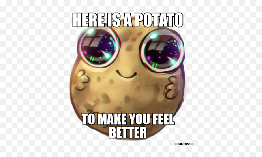 Meg Laflan Meg612515 - A Potato Meme Emoji,Feel Better Soon Emoticon