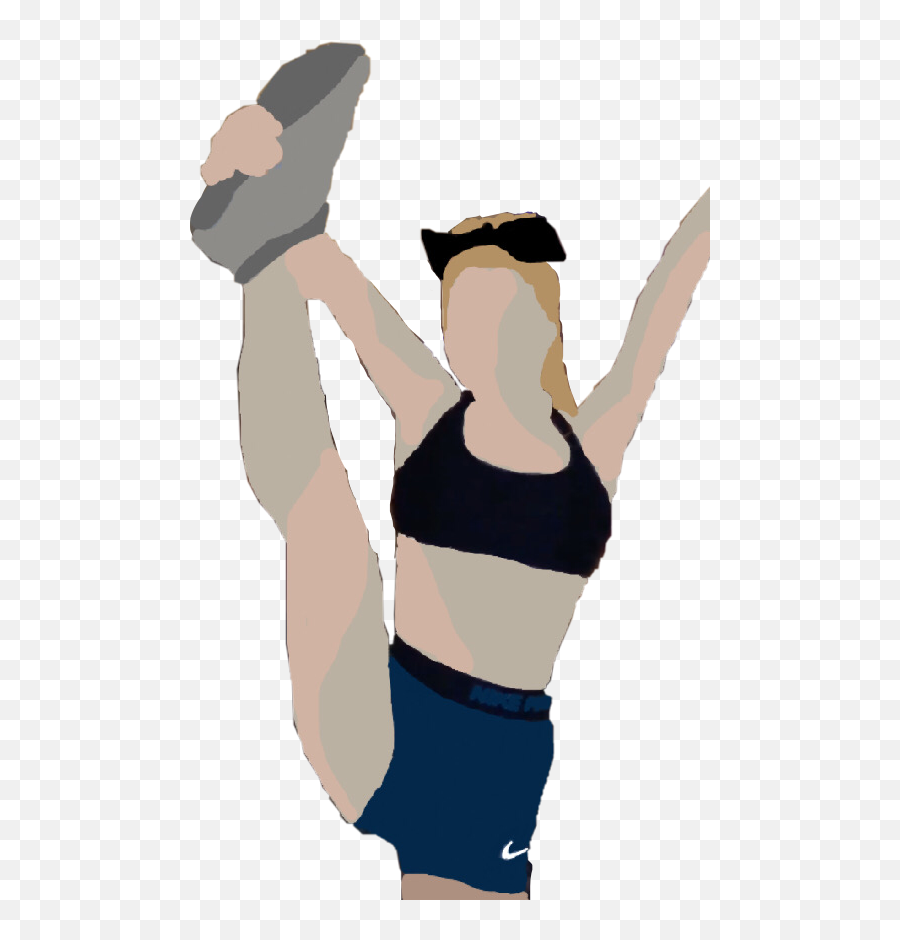 Cheer Cheerleading Aesthetic Sticker - For Running Emoji,Emoji Cheer Bow