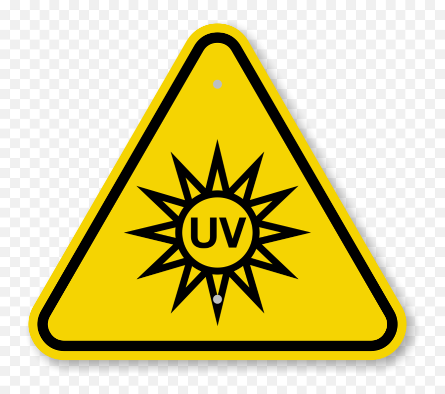 Iso Uv Light Hazard Warning Sign Symbol - Uv Light Clip Art Uv Light Warning Symbol Emoji,Lighting Emoji