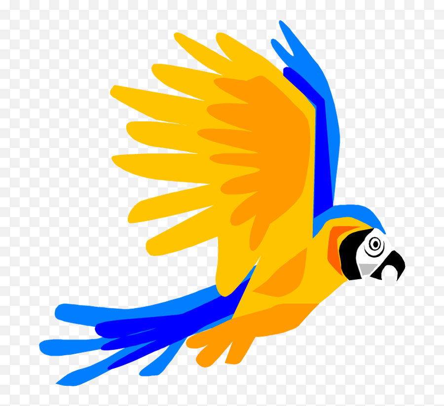 Free Cartoon Pictures Of Parrots Download Free Clip Art - Bird Flying Png Cartoon Emoji,Unicorn Emoji Perler Beads