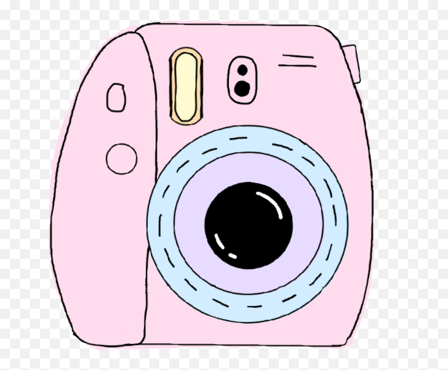 Instax Pink Camera Photography Tumblrarts Peace Cool - Polaroid Camera Clipart Emoji,Camera Emoji Transparent