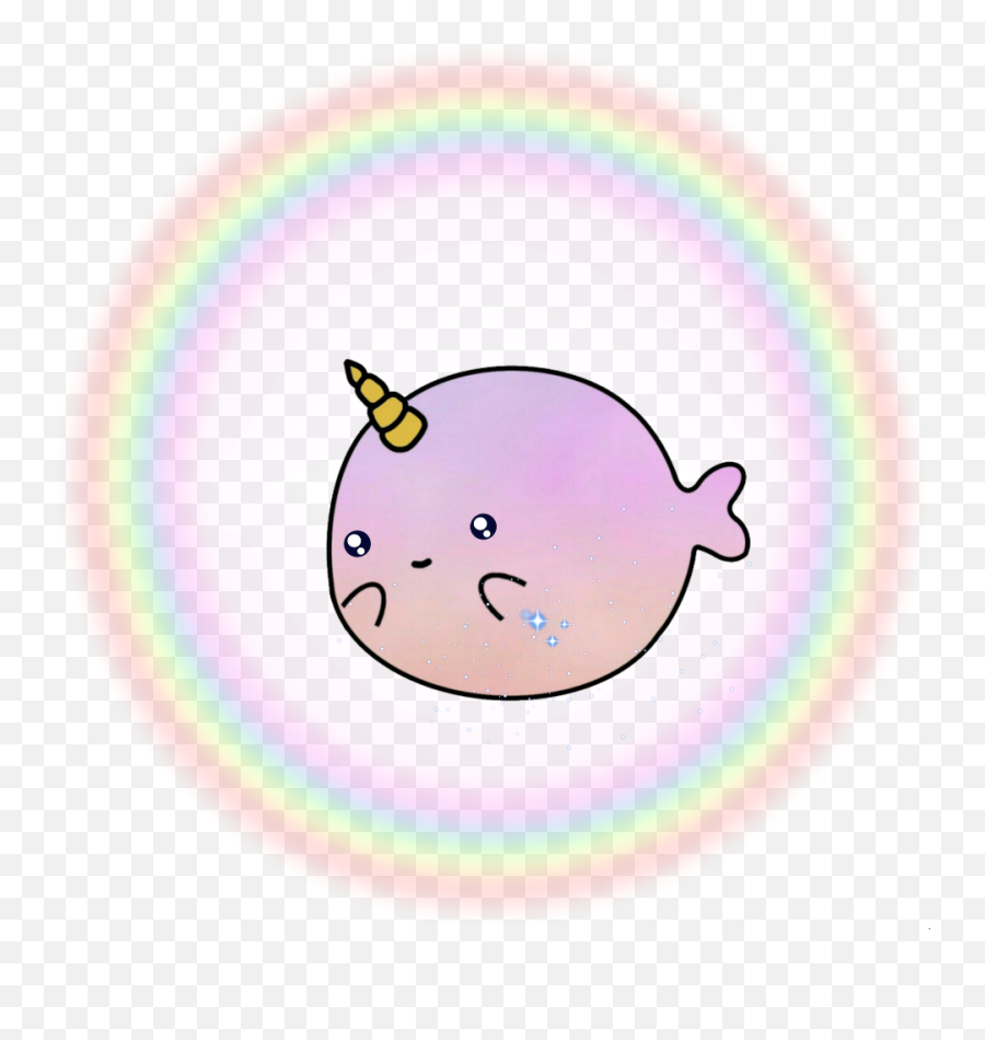 The Most Edited - Cartoon Rainbow Cute Narwhals Emoji,Narwal Emoji