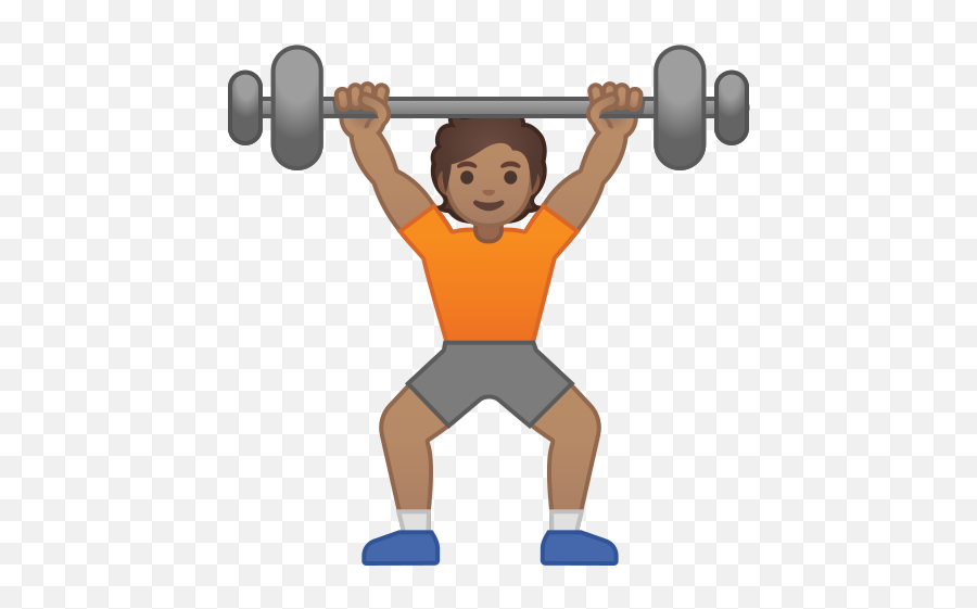 Medium Skin - Weight Lifting Emoji,Emojis To Lift Someone Up