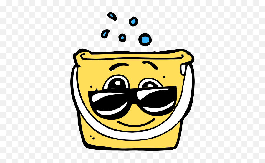 Why Happy Bucket Life - Emoji Sunglasses Clipart Black And White,What The Heck Emoticon