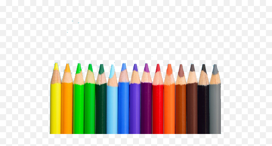 Coloring Book Colored Pencil Rainbow - Pencils In A Row Png Colour Pencil No Background Emoji,Pencil Emoji Png