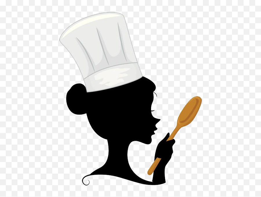 Woman Her Cooking Hand Chef Spoon In - Cooking Clipart Png Emoji,Italian Chef Emoticon Clipart