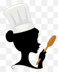 Woman Her Cooking Hand Chef Spoon In - Cooking Clipart Png Emoji,Italian Chef Emoticon Clipart