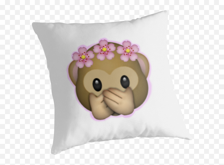 Emoji Monkey Flower Crown Edit By Zannahp - Flower Emoji Transparent Flower Emoji Iphone,Flower Crown Emoji Transparent
