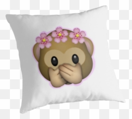 Emoji Monkey Flower Crown Edit By Zannahp - Flower Emoji Transparent Flower Emoji Iphone,Flower Crown Emoji Transparent
