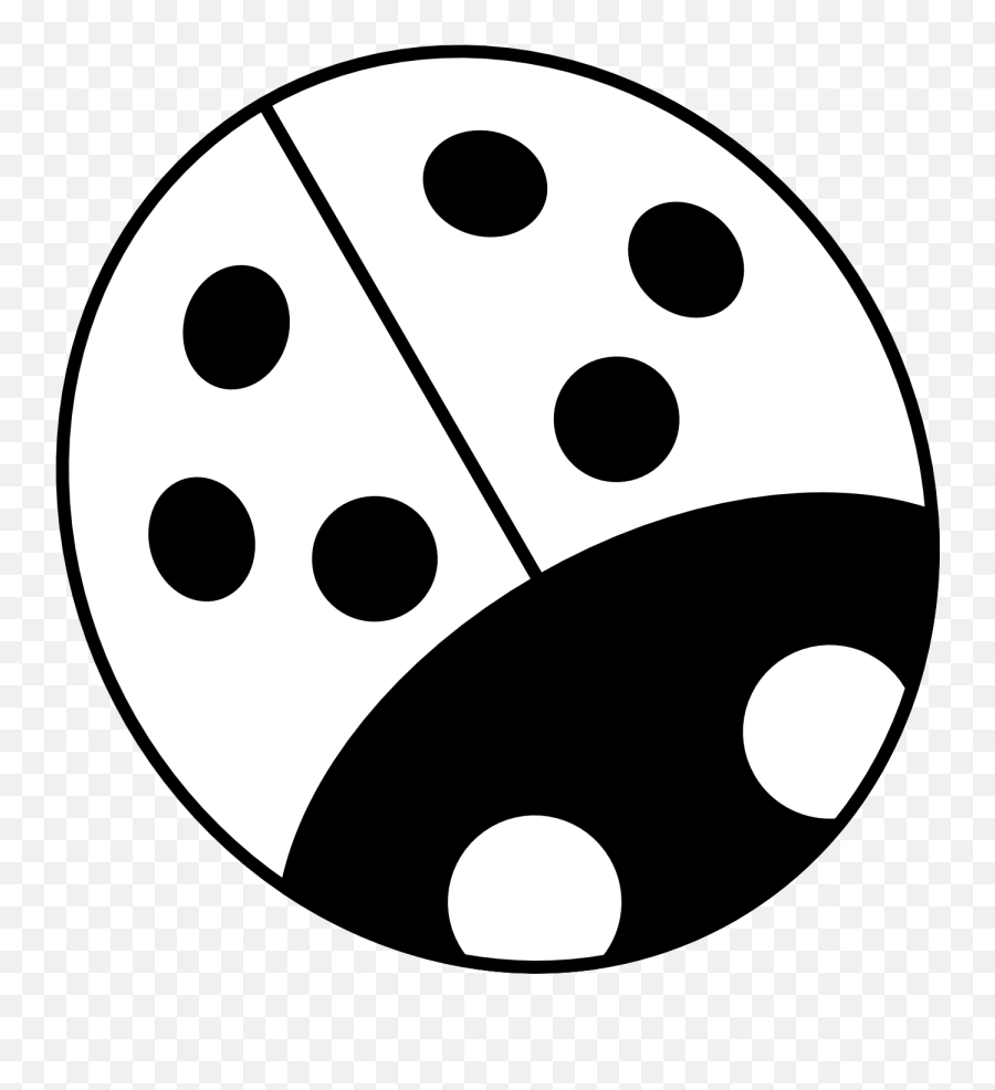Ladybug Outline Ladybug Black And White Clipart 2 Clip Art - Black And White Ladybugs Clipart Emoji,Emotion Scene Clipart Black And White