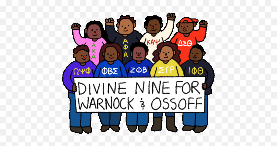 Divine Nine Divine Nine For Warnock And Emoji,Divine Nine Emojis