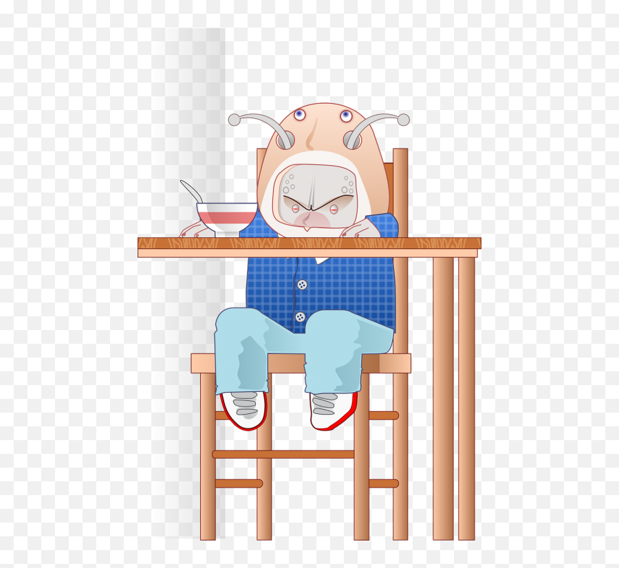 Aliensmileyblushingembarassedemoji - Free Image From High Chair,Embarassed Emoji