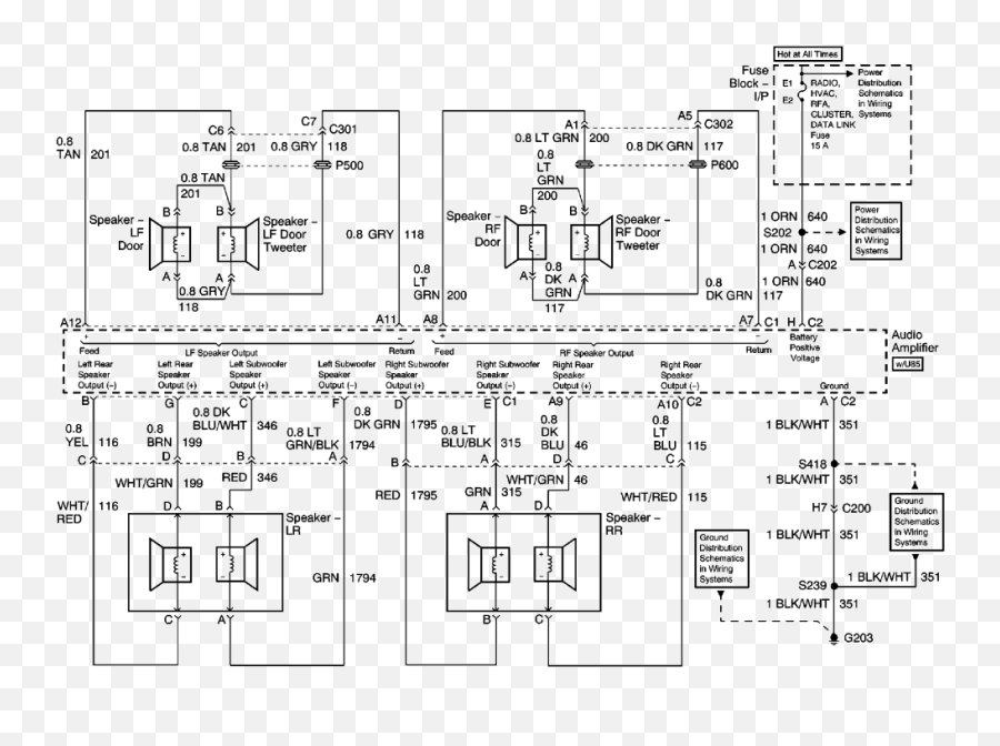 Gv1792 2001 Impala Amp Wiring Diagram Http Wwwautozonecom - Language Emoji,Kit De Embrague Aveo Emotion