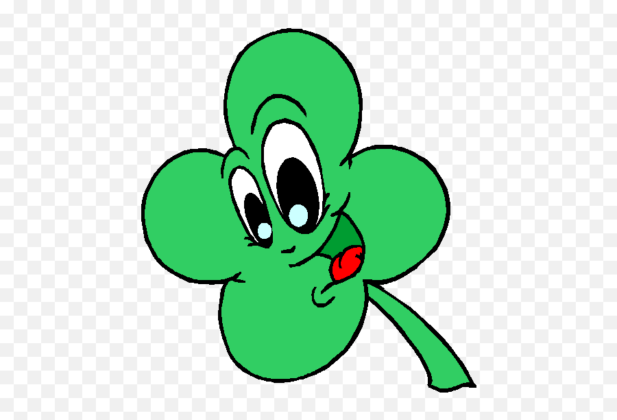 Good Luck Animated Clipart - Clipart Suggest 4 Leaf Clover With A Face Emoji,Fourth Of July Animated Emoticons