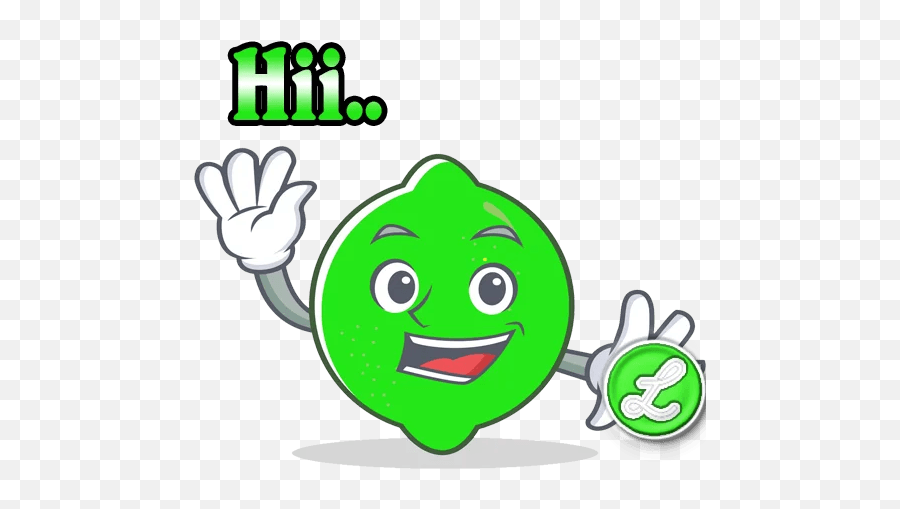 Limewallet - Telegram Sticker Lime Cartoon Character Emoji,Twitter Pinned Emoticon