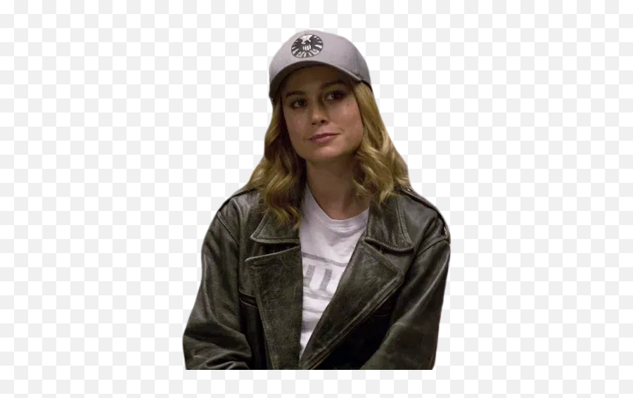 Brie Larson Sticker Pack - Brie Larson Captain Marvel Biker Outfit Emoji,Brie Larson Emotion