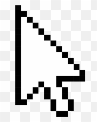 Computer Mouse Pointer Pixel Clip Art - Pixel Mouse Cursor Png Emoji,Emoji Cursor