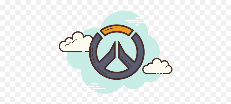 Overwatch Icon In Cloud Style - Overwatch Logo Transparent Black Emoji,New Emojis Etc Overwatch