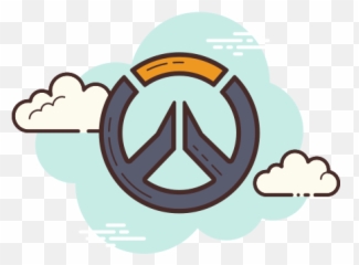Overwatch Icon In Cloud Style - Overwatch Logo Transparent Black Emoji,New Emojis Etc Overwatch