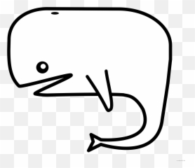 Whale Outline Coloring Pages Peterm Whale 1 Printable - Whale Clip Art Emoji,Moby Dick Emoji