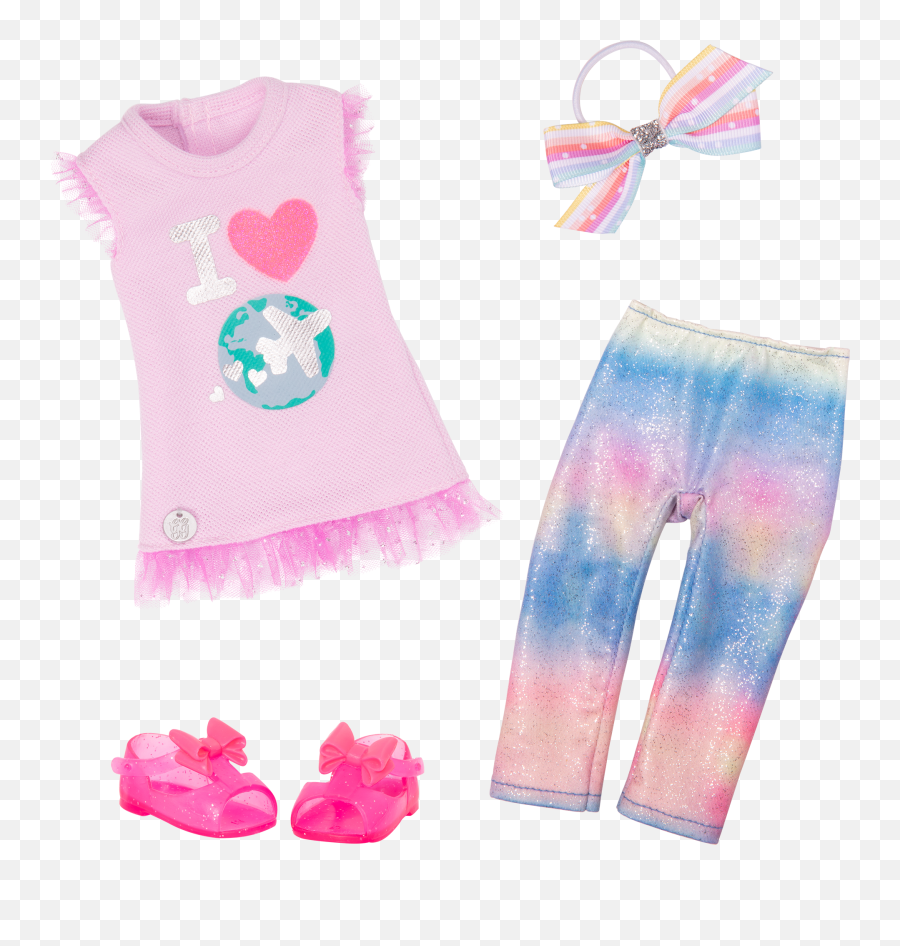Percy 14 Poseable Travel Doll Glitter Girls Emoji,Pink Emoji Skirt