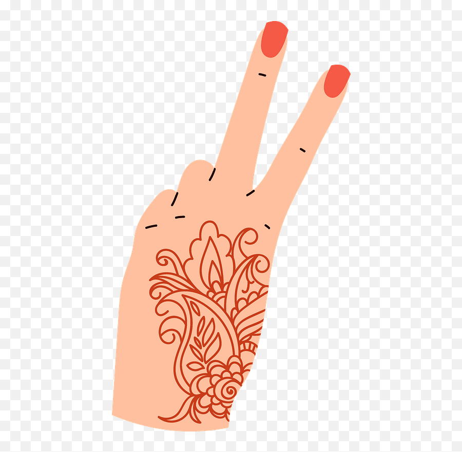 Hand Clipart - Sign Language Emoji,Painting Nails Emoji