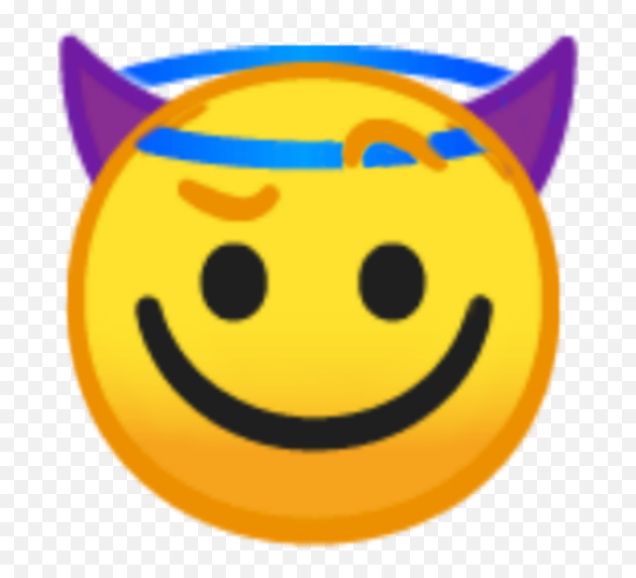 Angeldevilconfused Sticker - Happy Emoji,Fox Emoticon Text