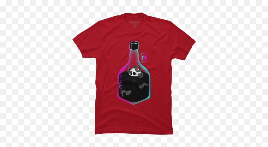 Best Monster T - Shirts Design By Humans Emoji,Whiskey Bottle Emoji