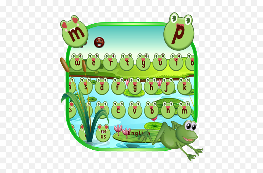 Amazoncom Cute Frog Nature Keyboard Theme Appstore For - Horizontal Emoji,Frog Emoji Transparent