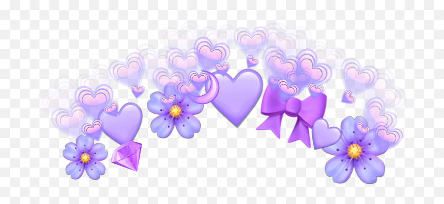 Cute Emojis Png - Purple Sticker Heart 4964333 Vippng Purple Heart Emoji Transparent,Sparkling Heart Emoji