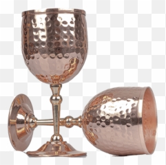 Copper Intricate Designer Wine Glass With Brass Stand - Egg Cup Emoji,Wine Glass Emoji Png