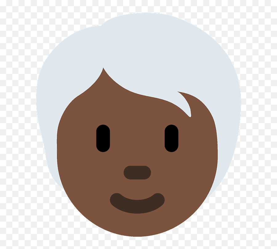 Peau Foncée Et Cheveux Blancs Adulte - Man White Hair Cartoon Png Emoji,Emoji Adulte
