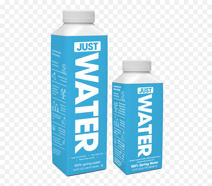 Just Water U2013 Better For Everyone Paper Carton Veg Based - Just Water Packaging Emoji,Essentia By Emotions