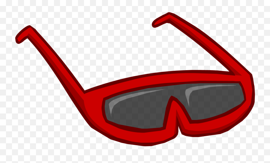 Lentes De Sol Rojos - Red Glasses Club Penguin Emoji,Emoticon De Gafas